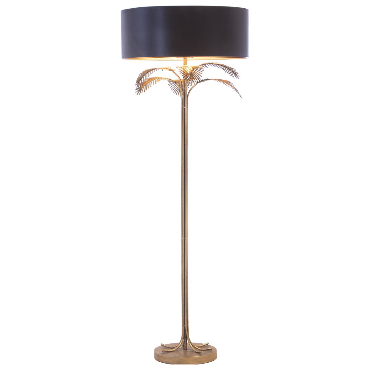 Alexandra - Style - Stehlampe, gold/schwarzes Metall, Ø 60 x