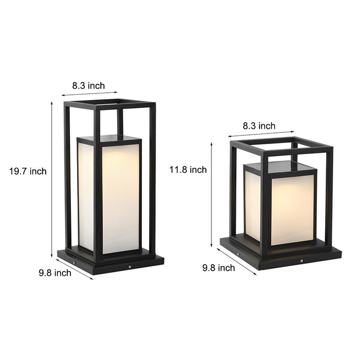 Solena - Solarbetriebene Mastleuchte IP65 aus Edelstahl und