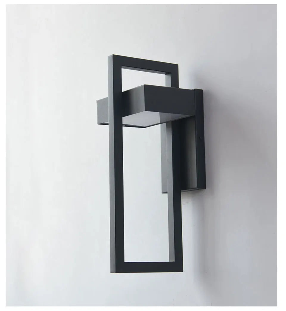 Terraza - Vintage LED-Außenwandleuchte 10 W IP65 in Schwarz