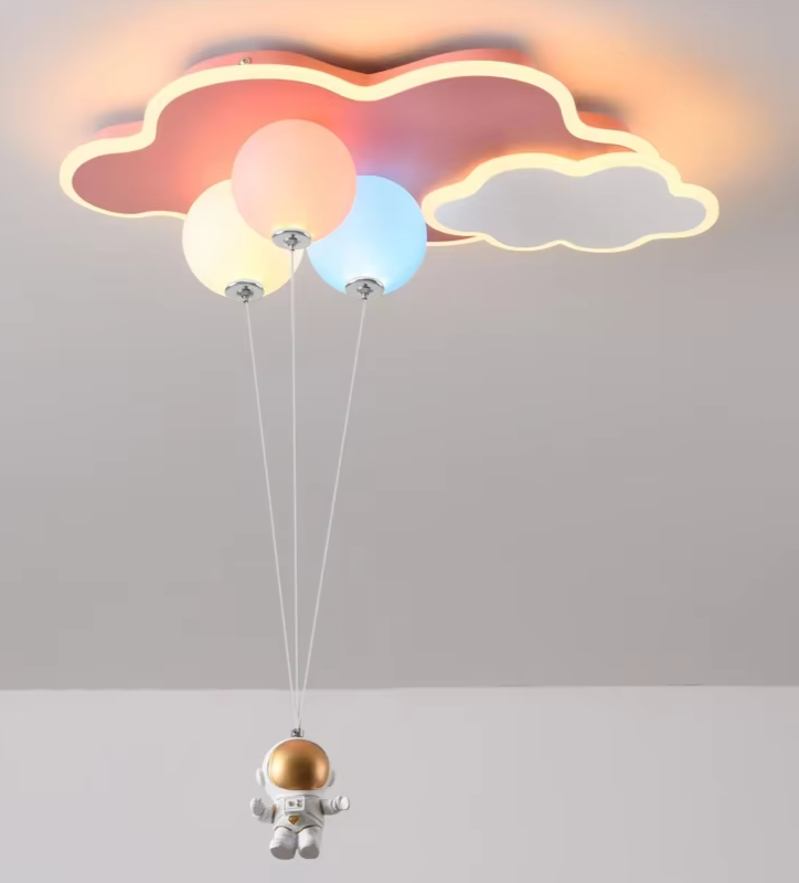 Astronaut - Kinderzimmer-Hängeleuchte Astronaut & Wolke
