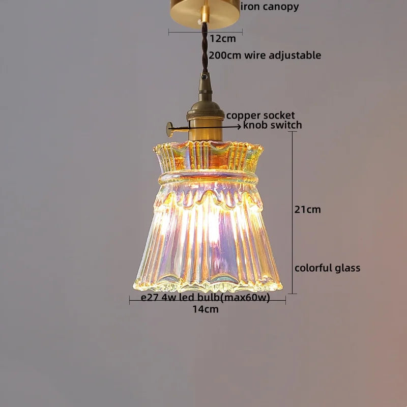 Nimbus - LED-Pendelleuchte aus Kupfer und Glas