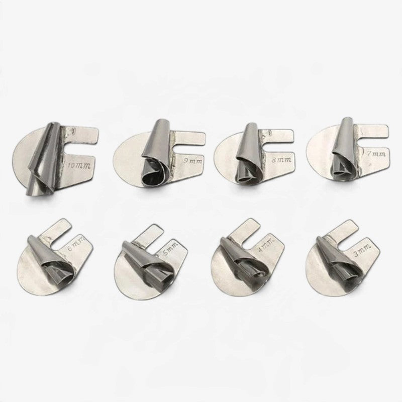 SaumFix - 8-teiliges Spiral-Saumfuß-Set für Nähmaschinen