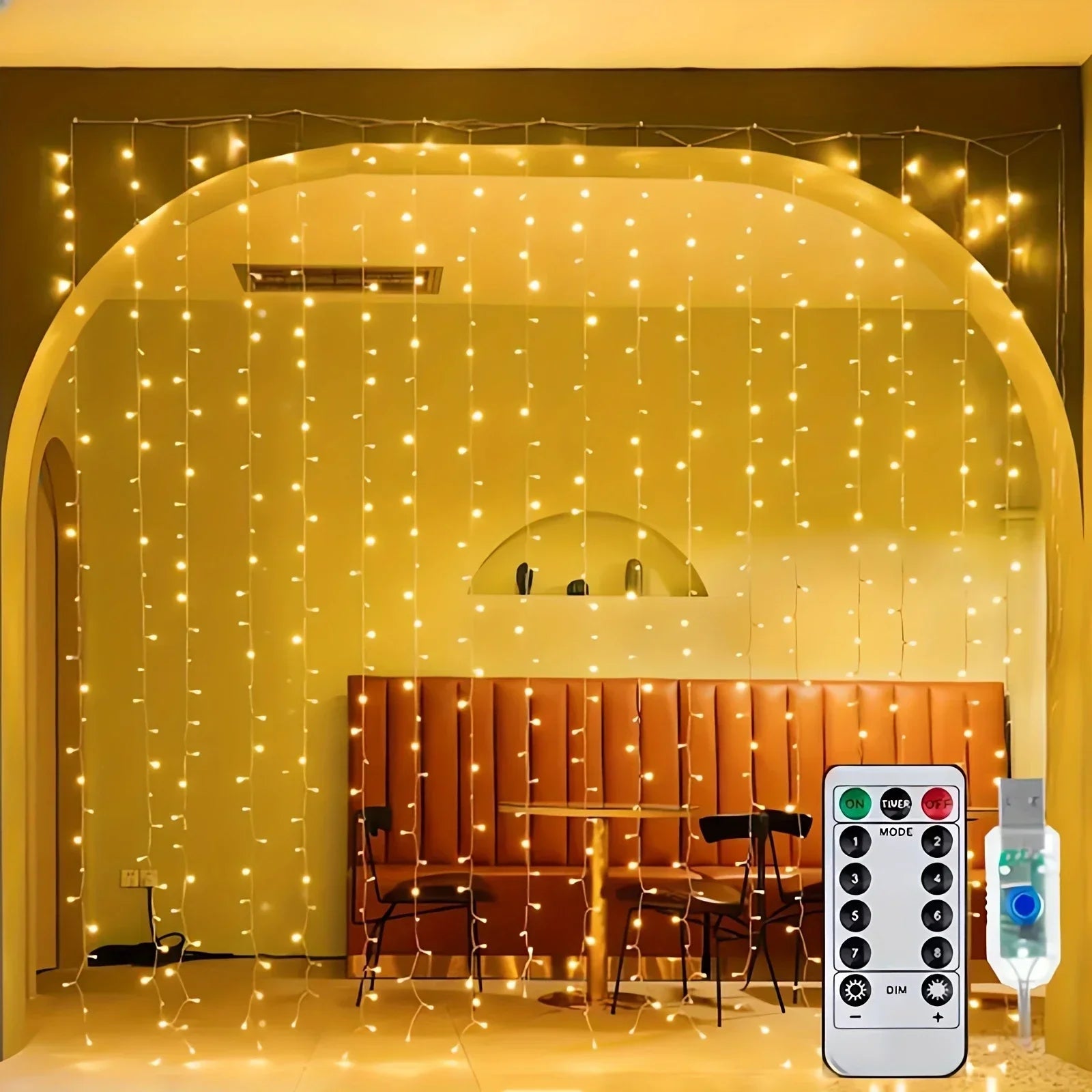Twinkla - USB LED Vorhangbeleuchtung 3/4/6 m mit