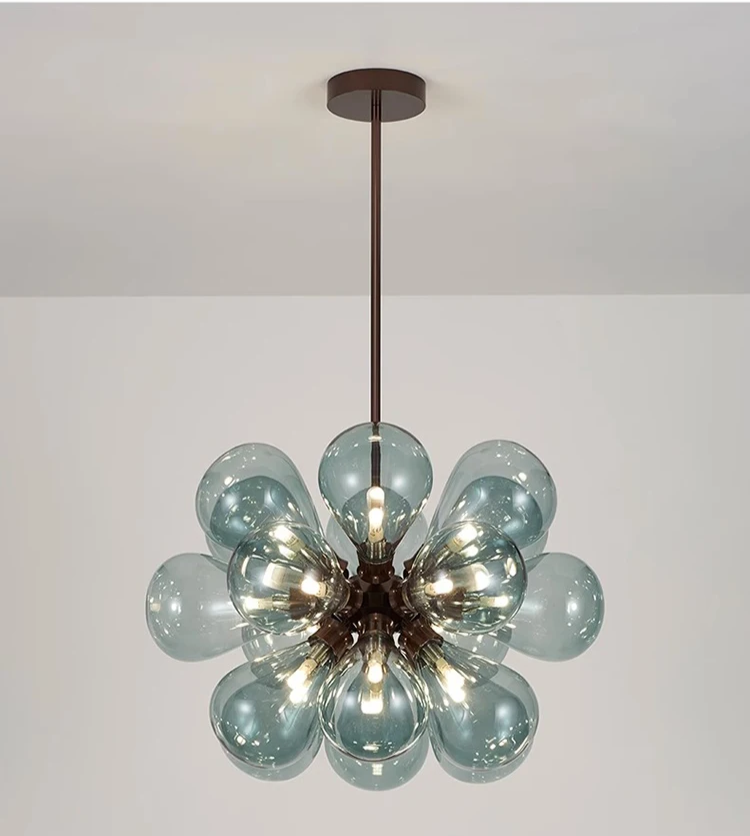 Claria - Glaskugel-Kronleuchter 15–20x G9
