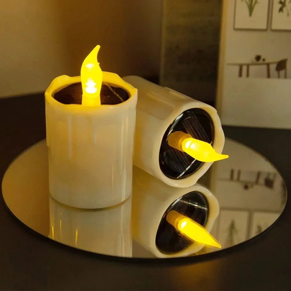 Ecolux - Solar-LED-Teelichter-Set, 6er-Set