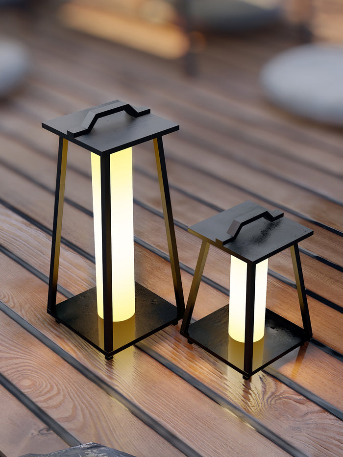 Brix - Tragbare LED Außenlampe Edelstahl