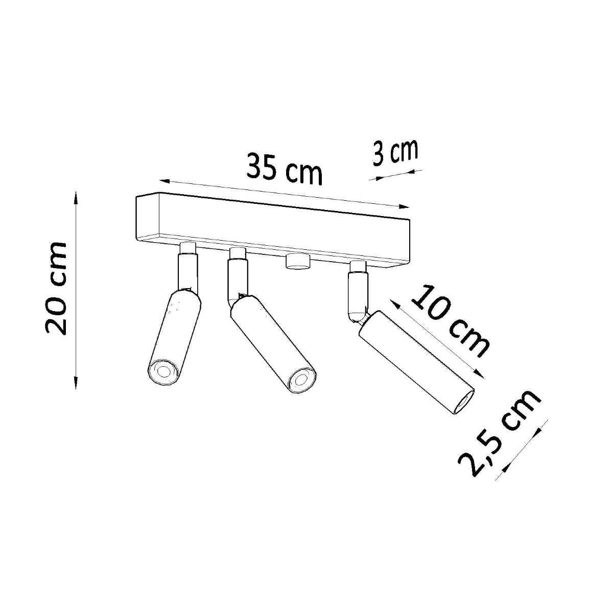 EYETECH - 3 Deckenleuchte, weiß, 3-flammig, G9-Fassung