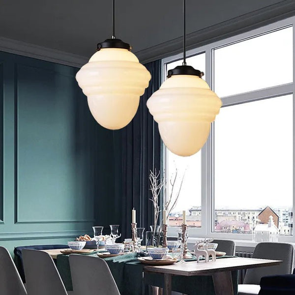 Orbita - Vintage-Pendelleuchte aus mattiertem Glas