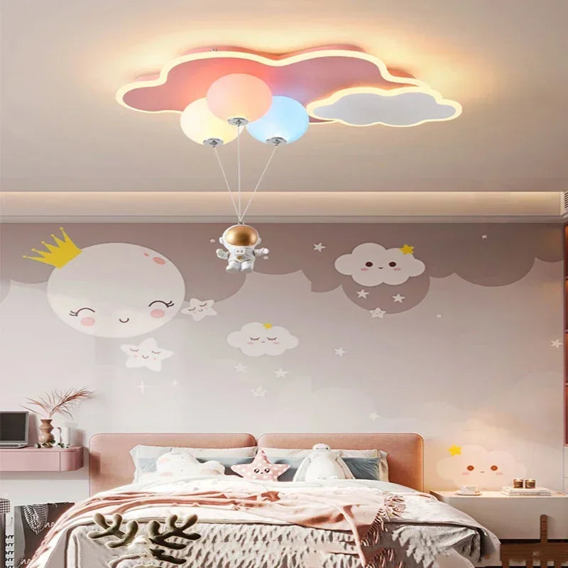 Astronaut - Kinderzimmer-Hängeleuchte Astronaut & Wolke