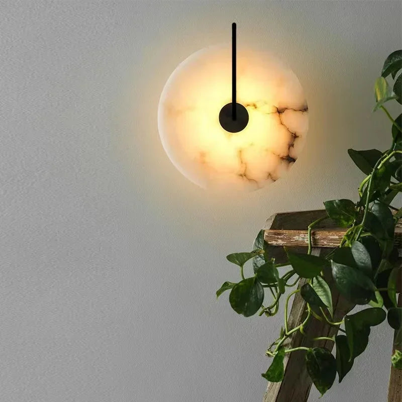 Flanca - LED-Wandleuchte im Monddesign