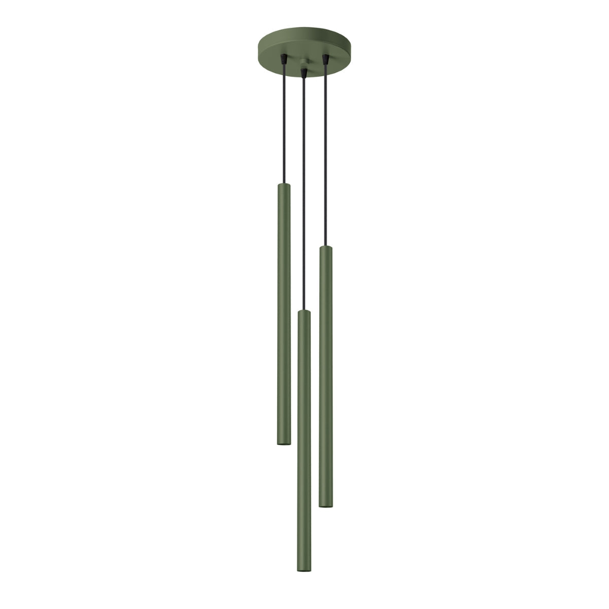 Orbita - 3-flammige Pendelleuchte, olivgrün, 19