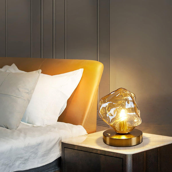 Studio - Glas Tischlampe Ice Stone Design