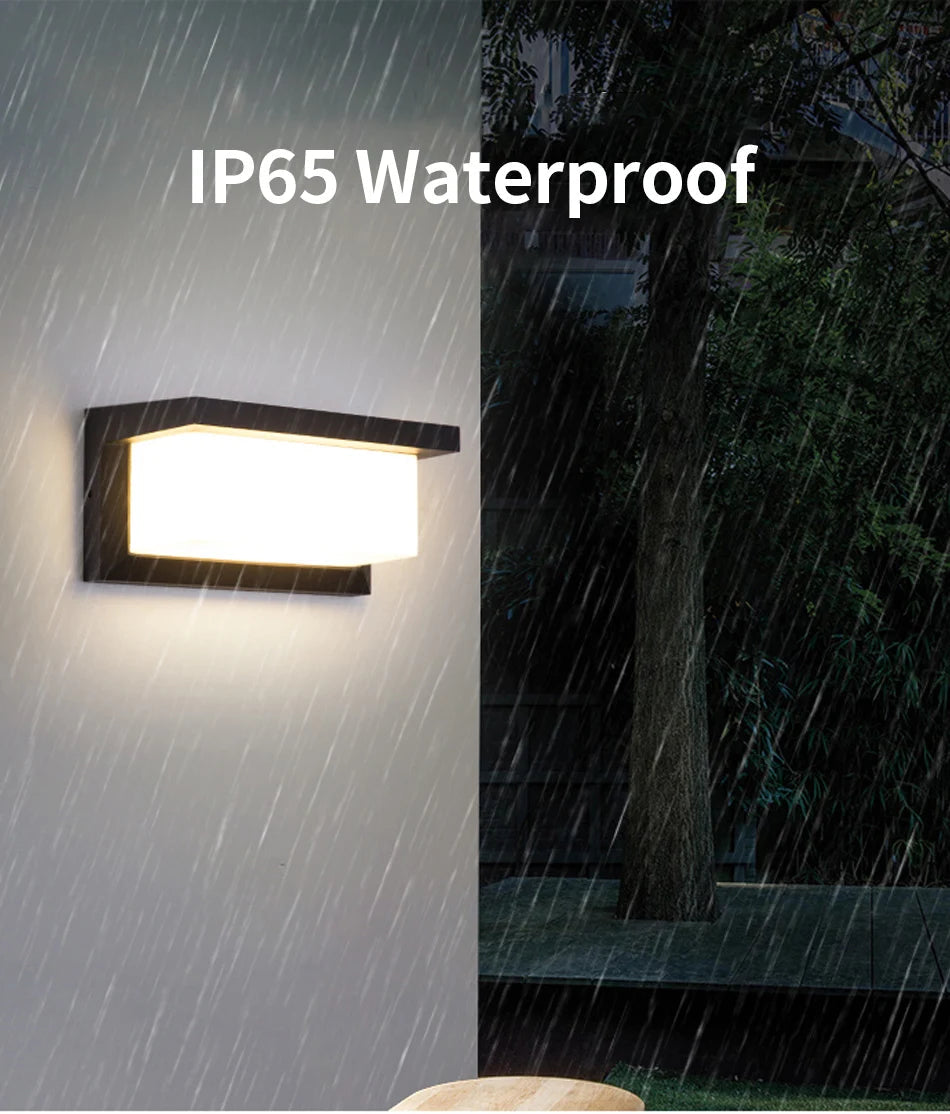 Natura - IP65 LED-Außenwandleuchte mit Radarsensor