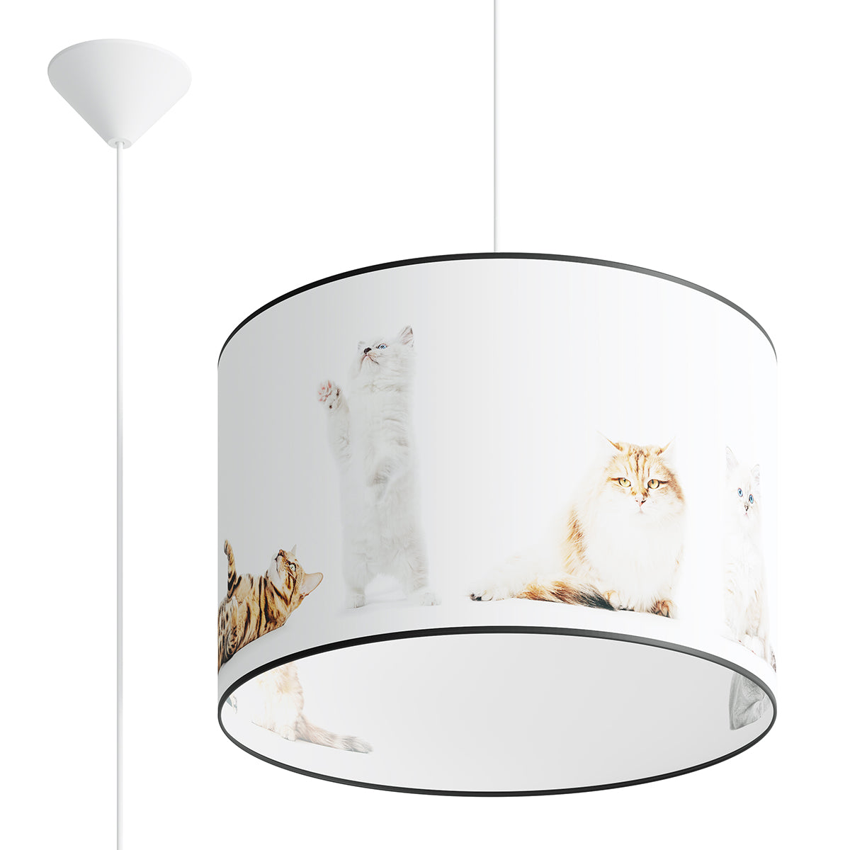 Halona - Kinderzimmer-Hängeleuchte, 40 cm, mehrfarbig mit