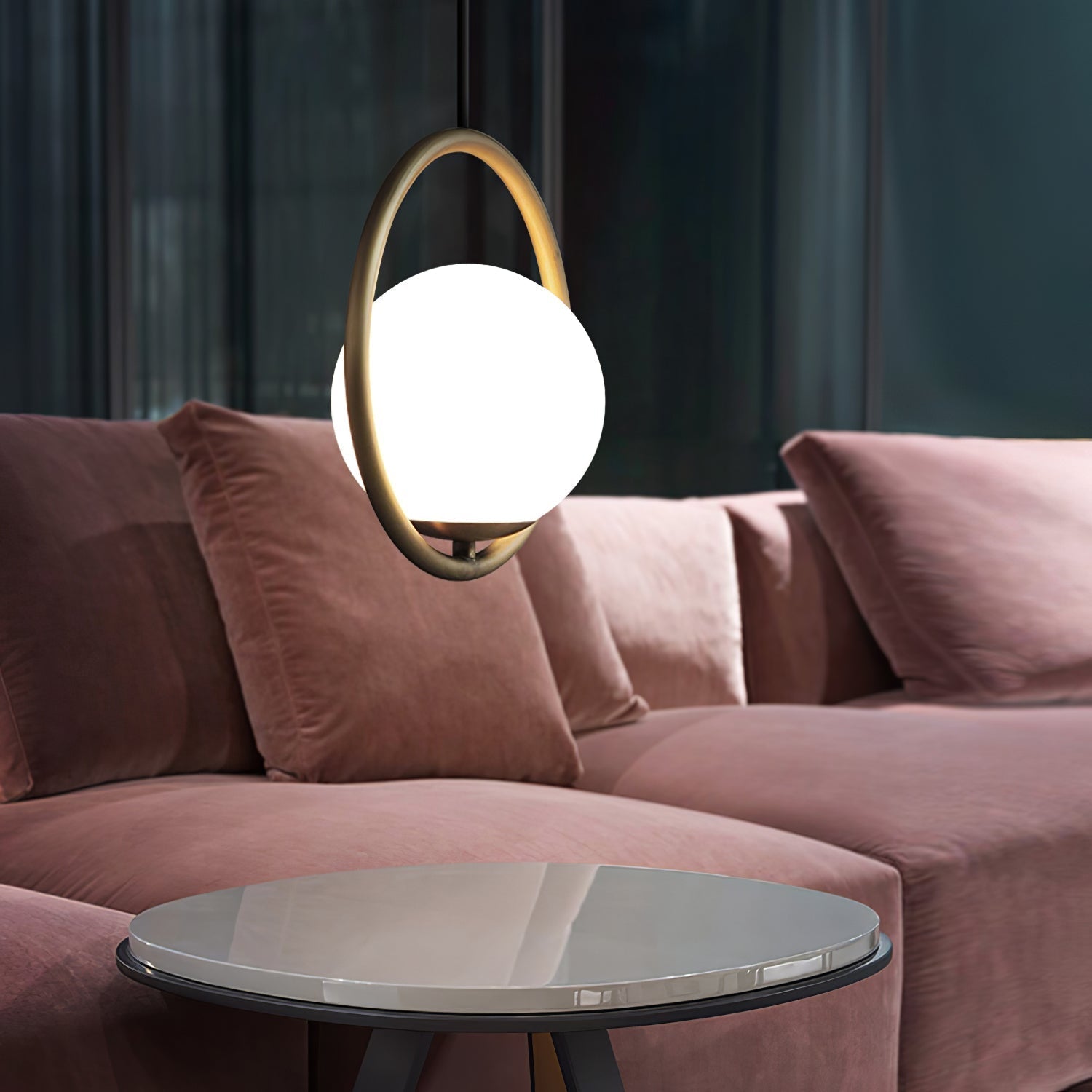 Mila - Pendelleuchte aus Glas und Metall