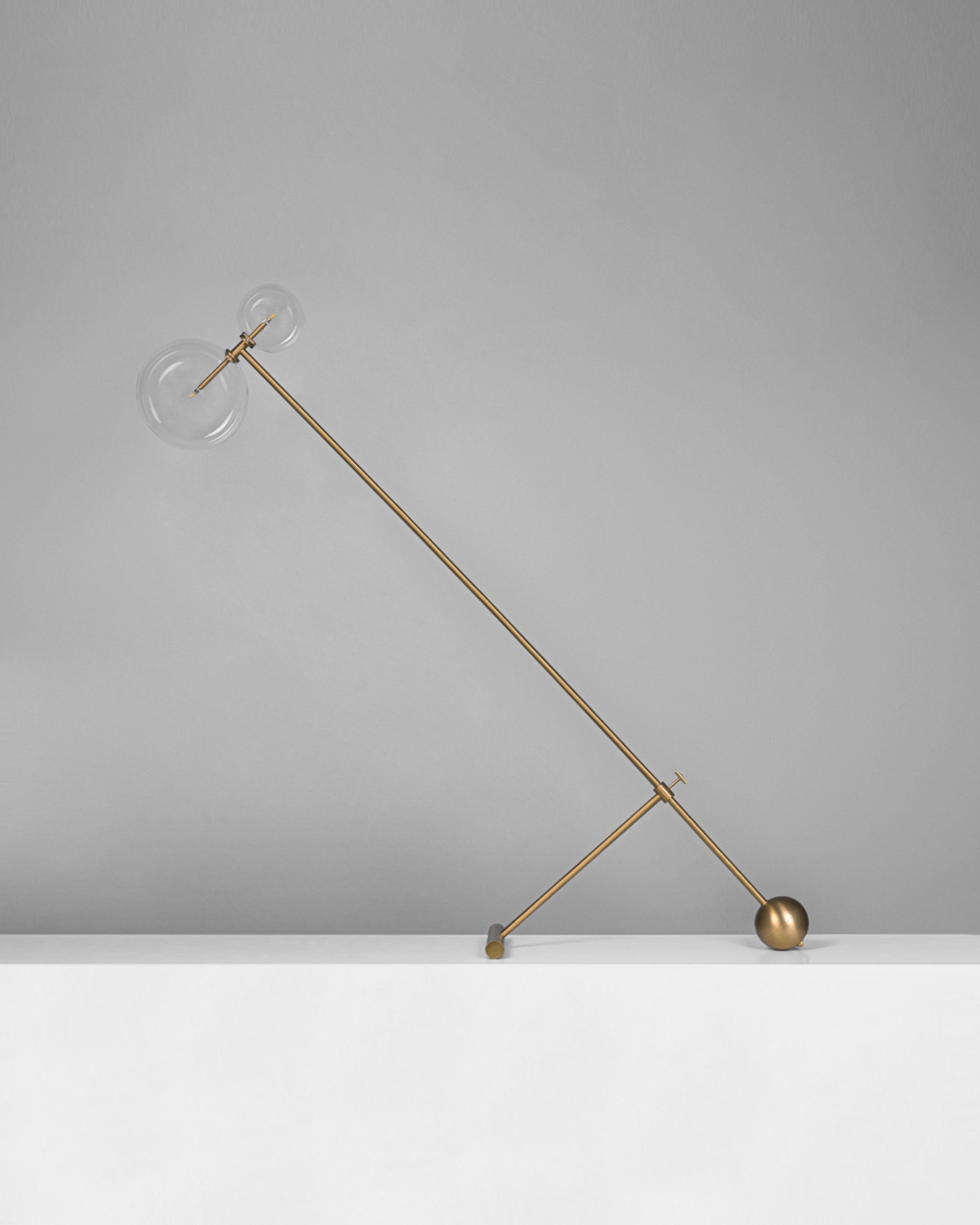 Metall/Glas - Stehleuchte, Metall/Glas, 1880 mm hoch