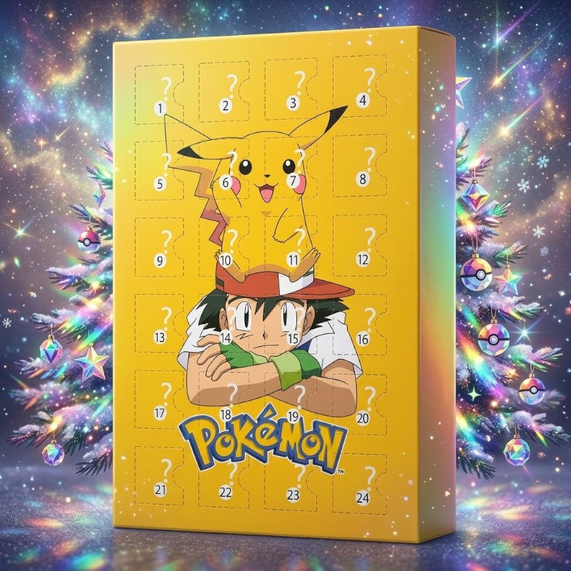 PokeNexa - Adventskalender mit 3D Pokémon-Figuren und Countdown-Design