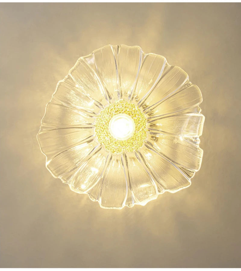 Celira - Art-Deco-Pendelleuchte aus Glas und Eisen