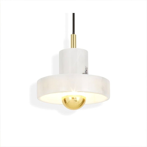 Marble - Pendelleuchte Marble Aura aus Marmor und Metall