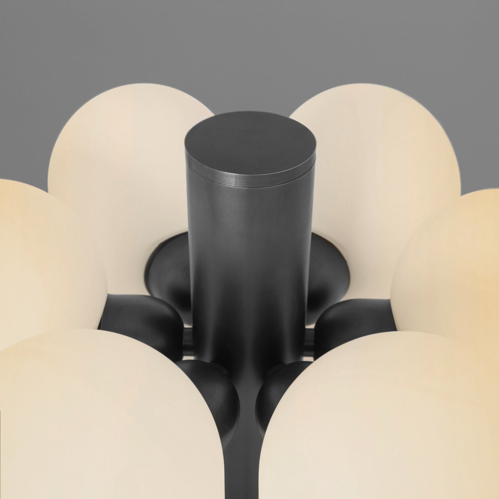 Metall/Glas - Designer-Tischleuchte, Metall/Glas