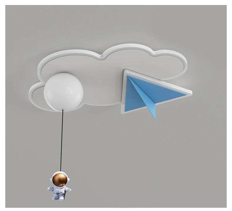 Astronaut - Kinderzimmer-Deckenleuchte Astronaut & Wolken