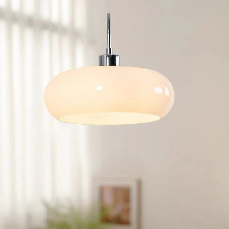 Polara - Glas Pendelleuchte Orange-Weiß