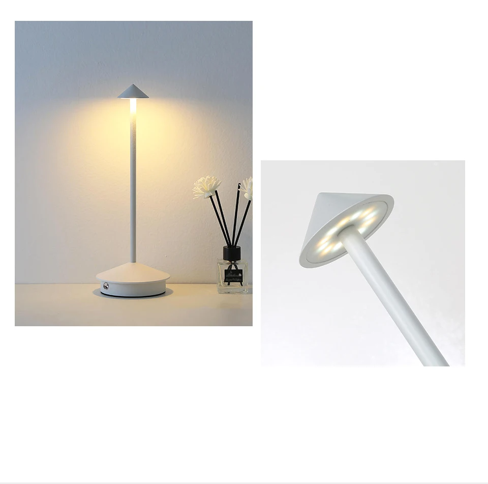 Mesalux - Kabellose, wiederaufladbare LED-Tischleuchte