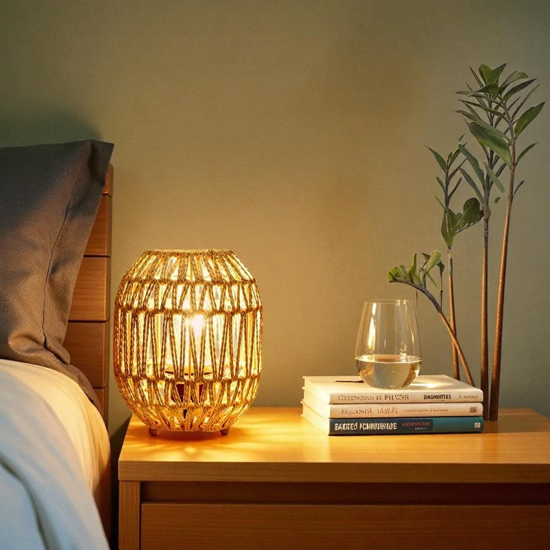 Rattan-Lampe für eine gemütliche und einladende Atmosphäre in jedem Raum