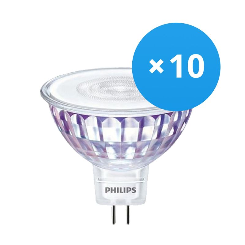 Vorteilspackung - 10 GU5.3 LED-Spots MR16 5,8 W 490 lm 4000