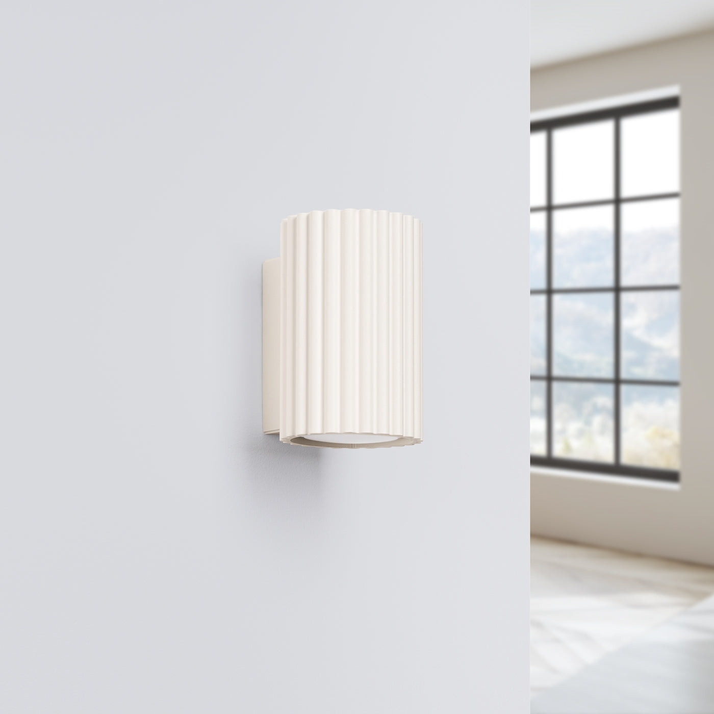 Carbon - Wandleuchte Carbon 10 Beige aus Aluminium