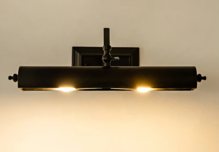 Lateralis - LED-Spiegelwandleuchte mit 2 x E14-Fassungen