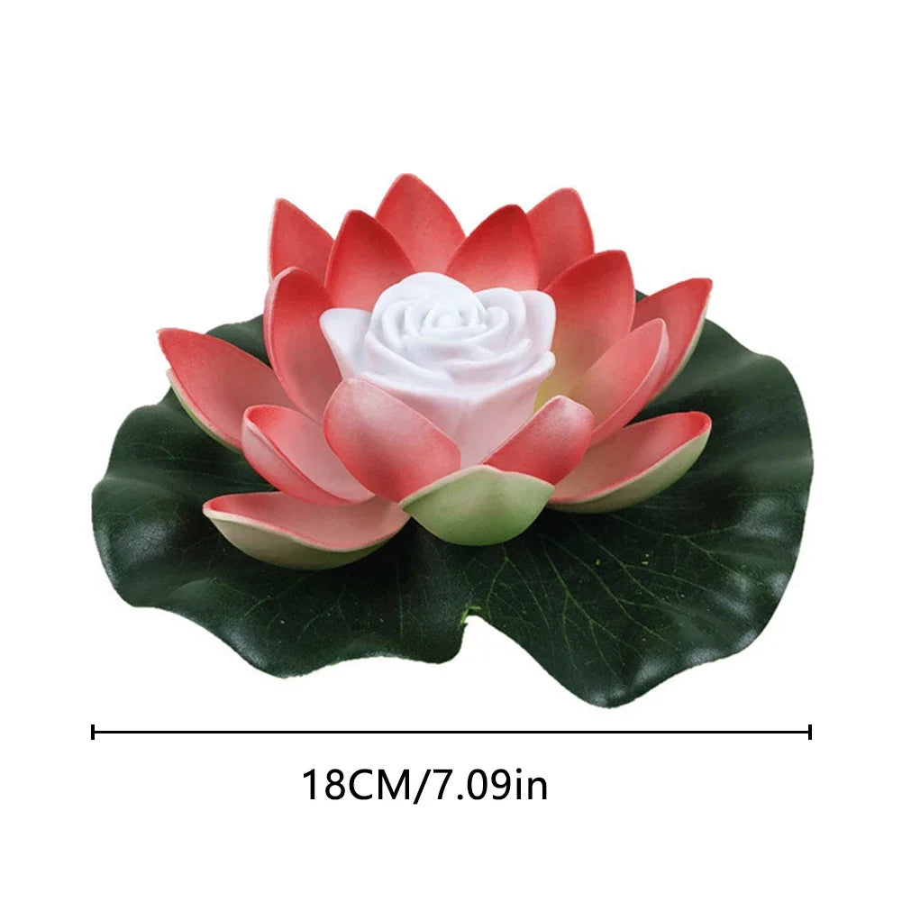 Schwimmende - Lotuslampe mit LED