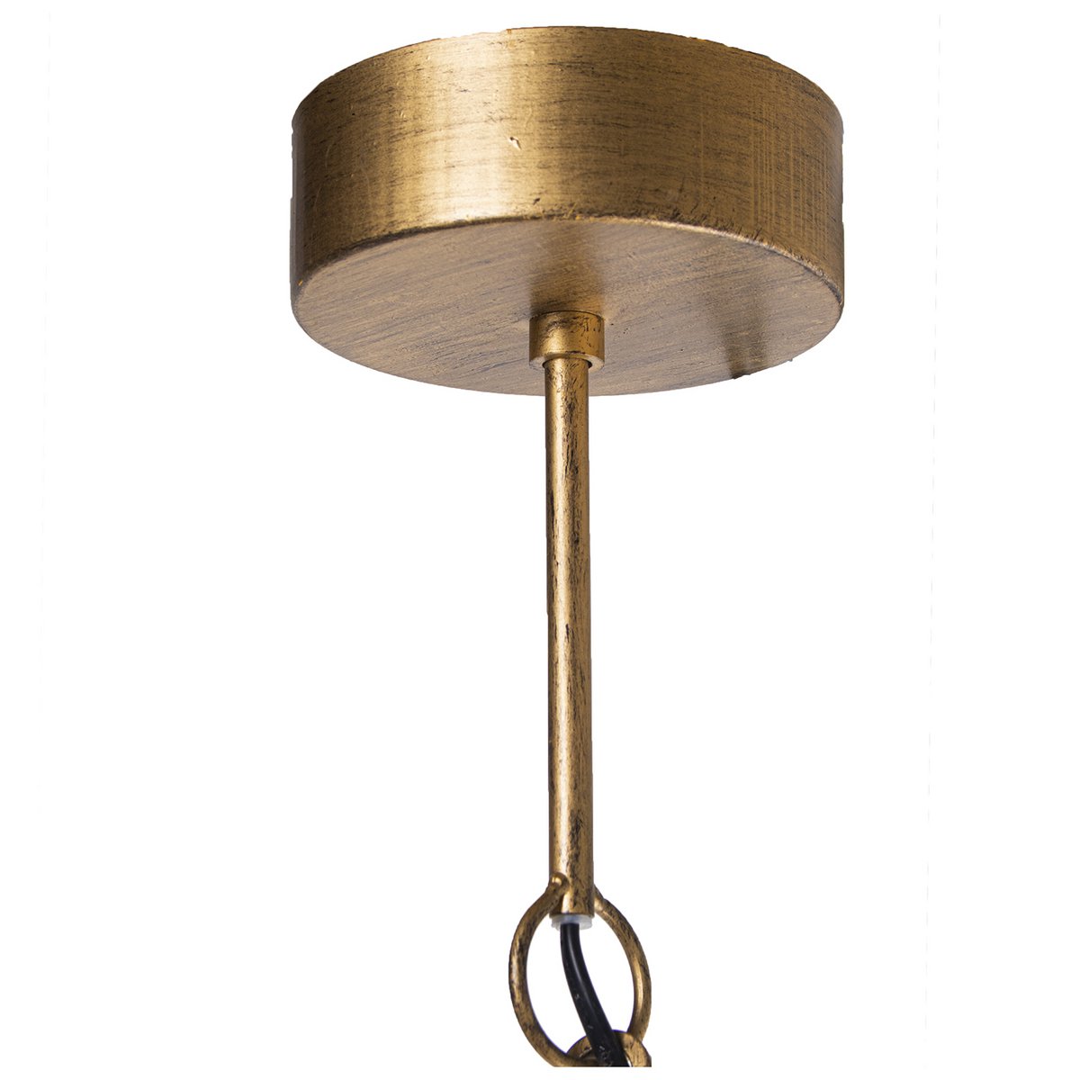 Alexandra - Style - Metall-Deckenleuchte mit Holzperlen