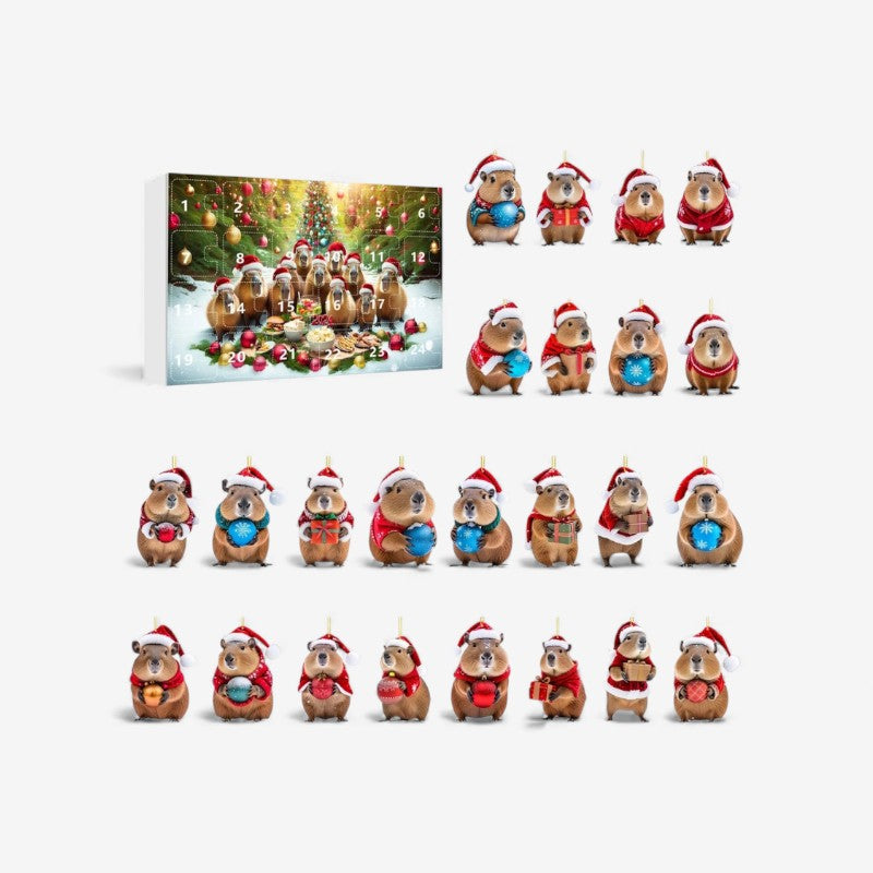 CapiNest - Adventskalender mit Capybara-Figuren