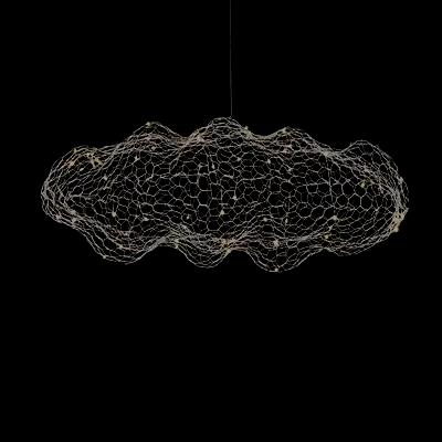 Dänische - Pendelleuchte Mesh Cloud aus Eisen
