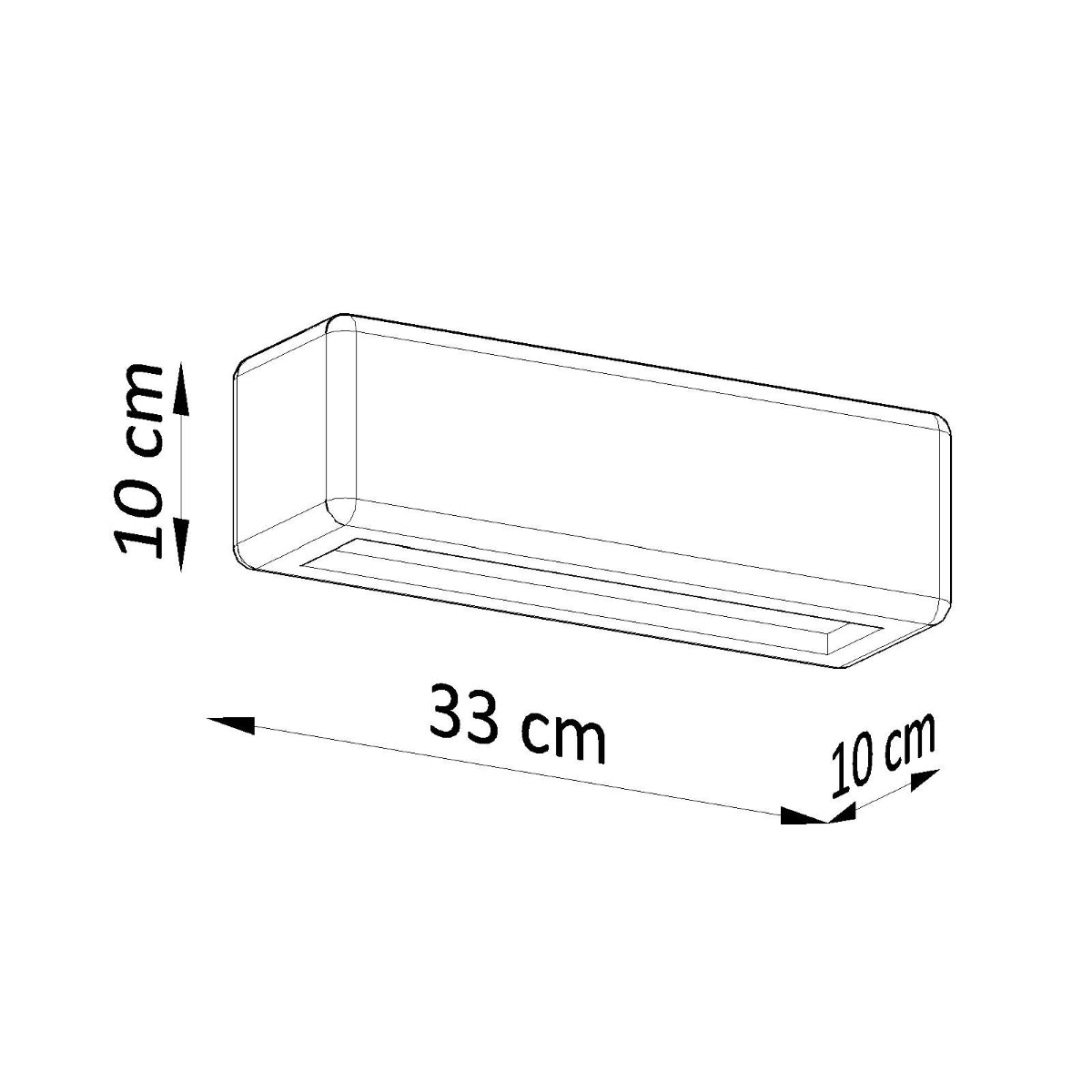 SUBANI - Keramik-Wandleuchte, mattweiß