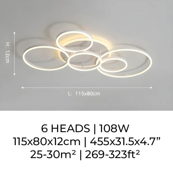 Zenita - LED-Deckenleuchte aus Aluminium