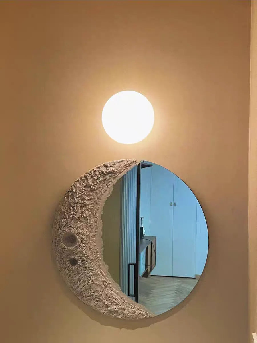 Mureto - Weiße LED-Wandleuchte in Glaskugelform