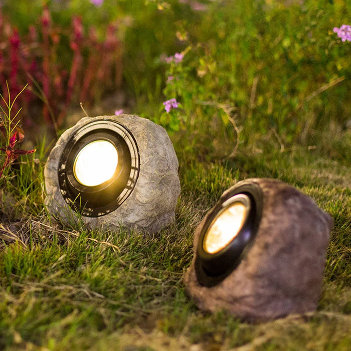 Helio - Solar-Gartenleuchte in Steinoptik, Schutzart IP65