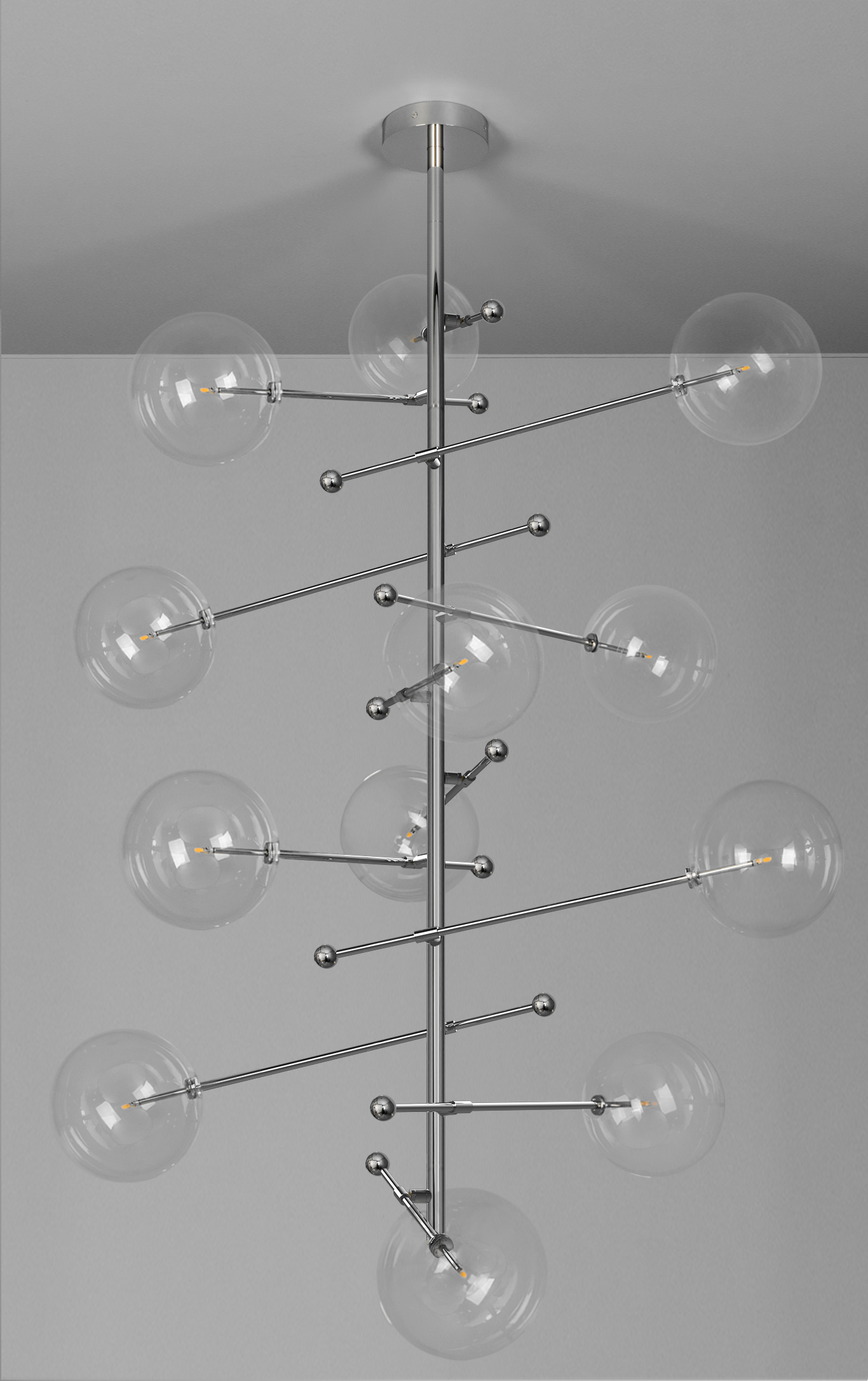 Orbita - Designer-Kronleuchter mit 12 Armen