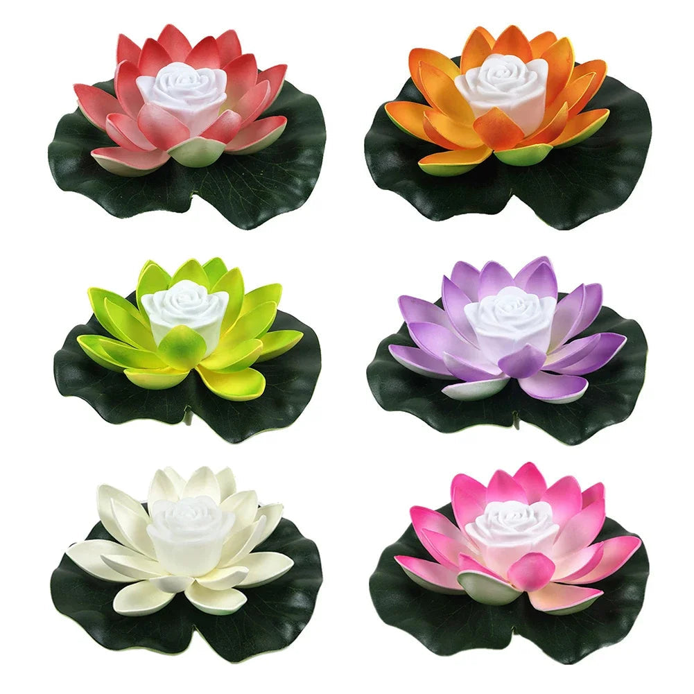 Schwimmende - Lotuslampe mit LED