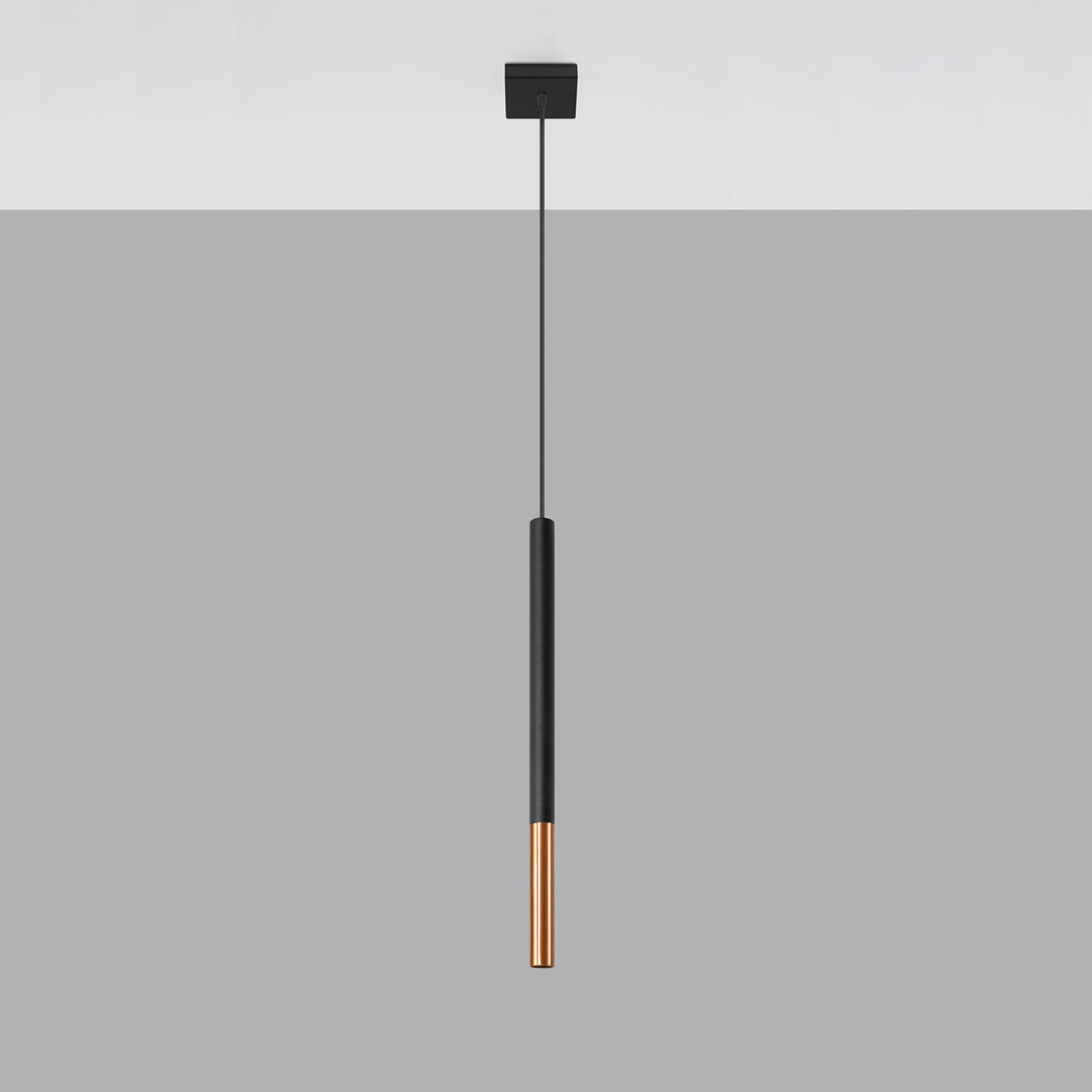 MOZAICA - 1 Pendelleuchte, schwarz/kupfer, einflammig, G9