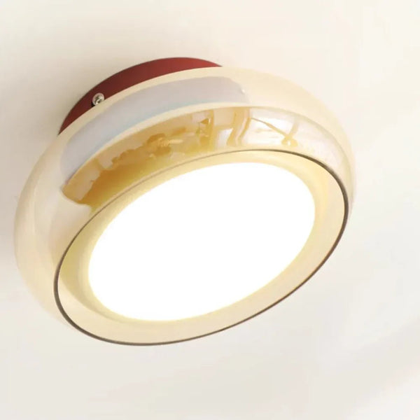 Polara - Vintage-LED-Deckenleuchte aus Acryl, kompakt