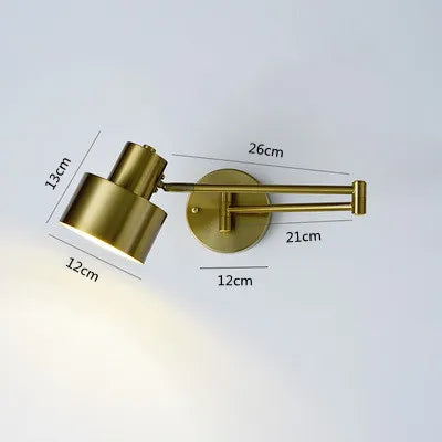 Verstellbare - Wandleuchte mit langem Arm (E27) inkl. LED