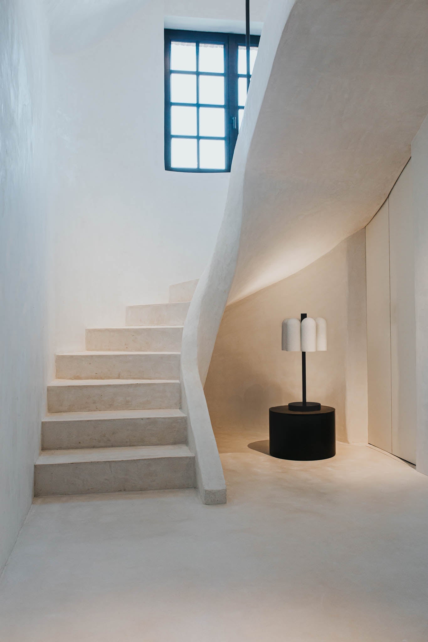 Metall/Glas - Designer-Tischleuchte, Metall/Glas