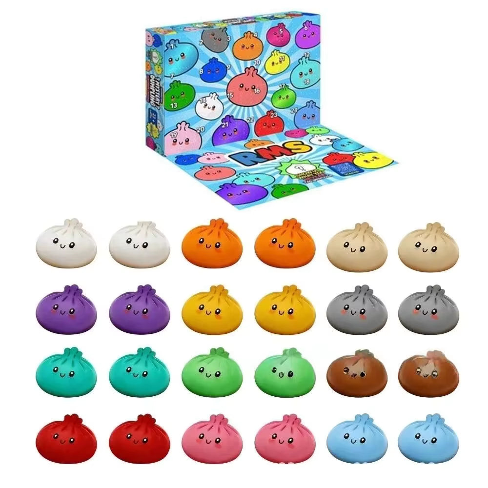 FoamJoy - Adventskalender mit 24 Squishy-Spielzeugen