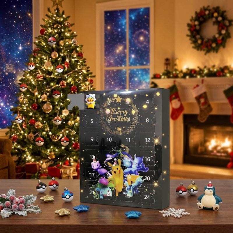 PokeNexa - Adventskalender mit 3D Pokémon-Figuren und Countdown-Design