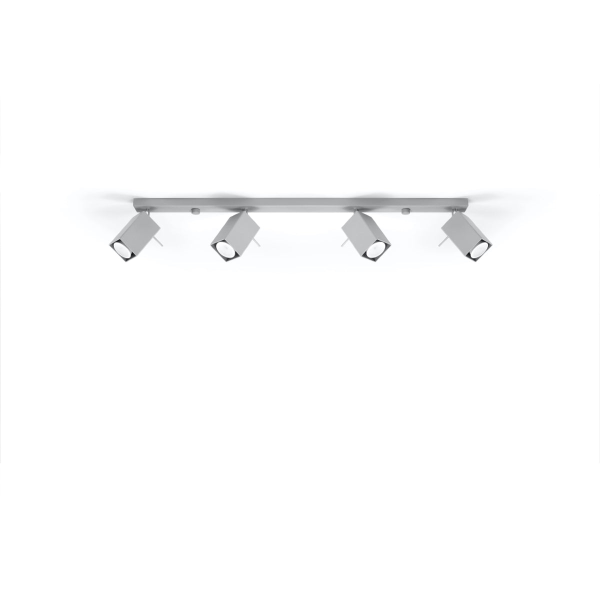 Merida - Deckenleuchte Merida 4L Grau aus Stahl 80 cm