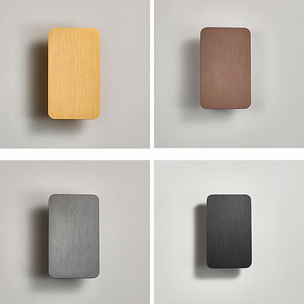 Rechteckige - LED-Wandleuchte, Aluminium