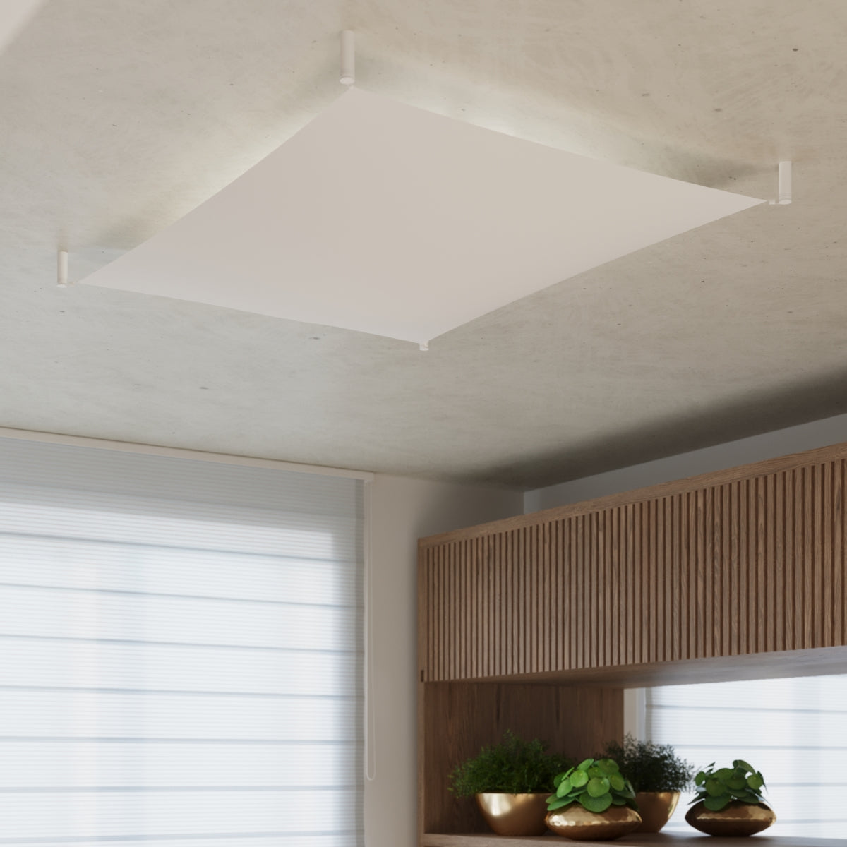 LUNA - 1 Deckenleuchte, weiße LED 3000K 850 lm